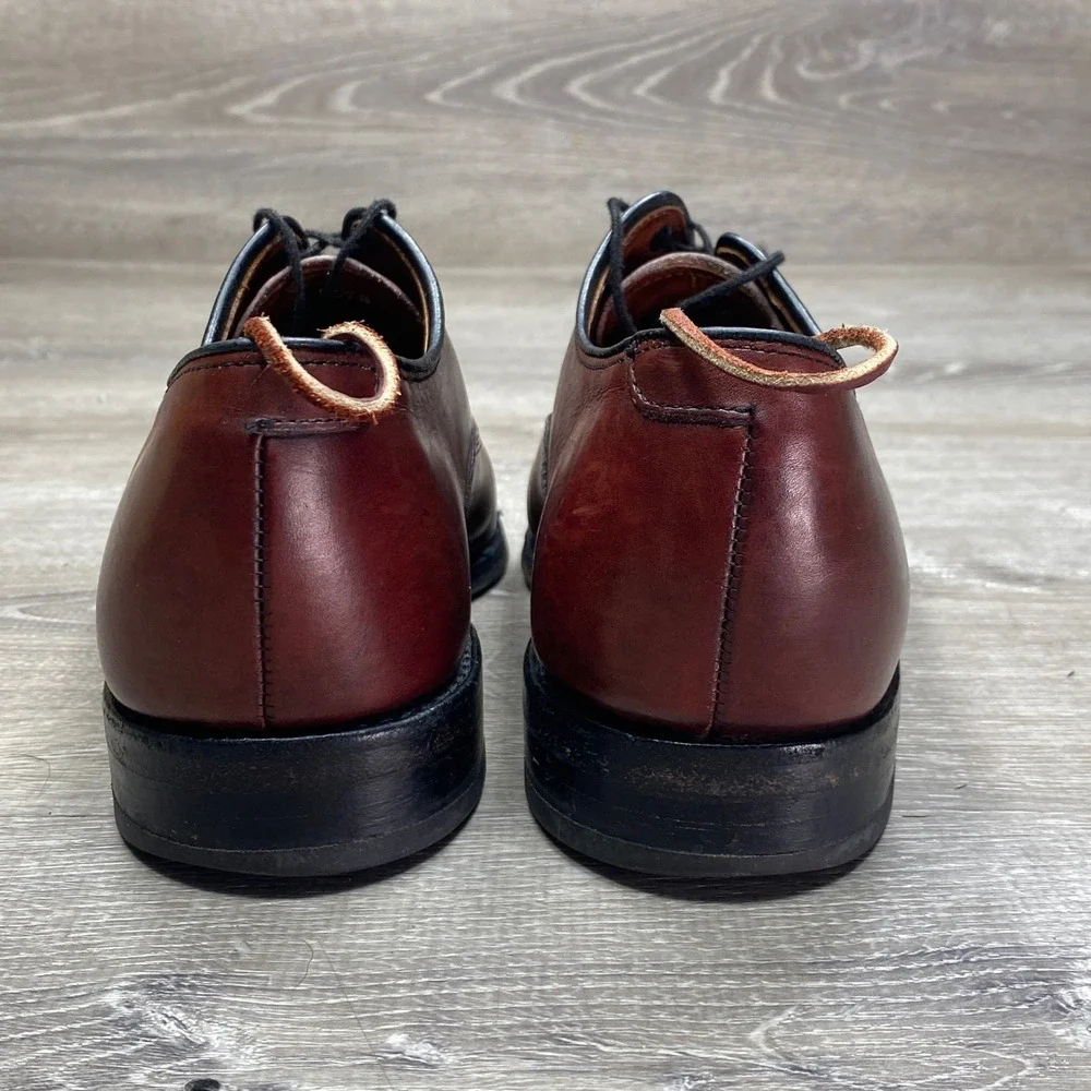 Allen Edmonds Fifth Avenue Mens 8.5 D Brown Leather Cap Toe Oxford Dress Shoes